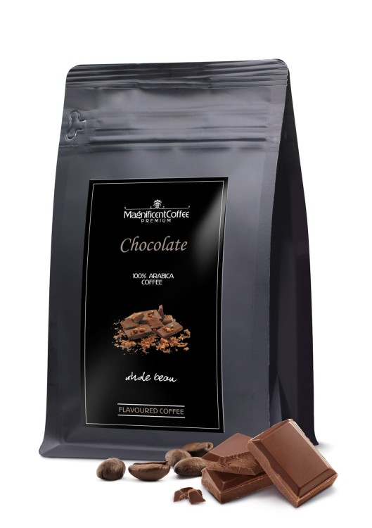 Kawa smakowa mielona Chocolate  bok