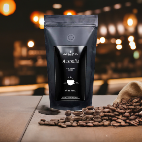 Kawa ziarnista AUSTRALIA 100% Arabica z tłem