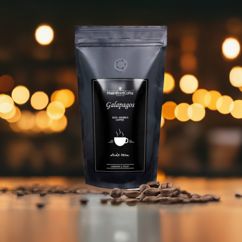 Kawa ziarnista GALAPAGOS 100% Arabica zdjęcie z tłem