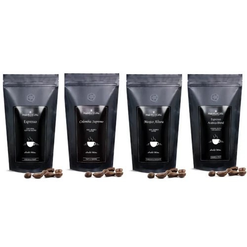 Zestaw kaw ziarnistych do ekspresu