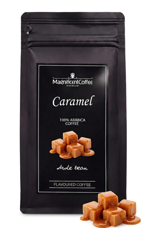 Kawa smakowa ziarnista karmelowa 100% Arabica