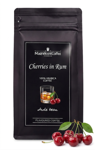 Kawa smakowa ziarnista wiśnie w rumie 100% Arabica