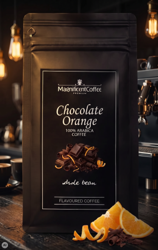 Chocolate Orange – kawa smakowa ziarnista Czekolada Pomarańcza 100% Arabica