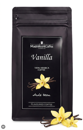 Kawa smakowa ziarnista Brazil Decaf French Vanilla 100% Arabica
