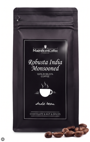 Robusta India Monsooned – kawa ziarnista Indie 100% Robusta