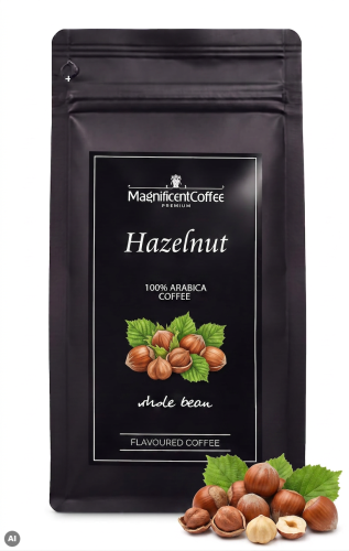 Kawa smakowa ziarnista orzech laskowy 100% Arabica
