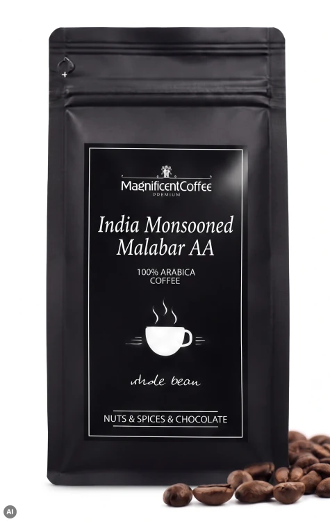 Kawa ziarnista INDIA MONSOONED MALABAR AA 100% Arabica - kawa India