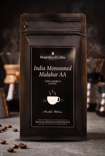 India Monsooned Malabar AA – kawa ziarnista Indie 100% Arabica – zdjęcie produktu