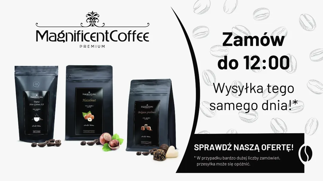 Zamów do godziny 12:00 a wysyłka będzie tego samego dnia